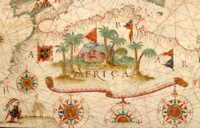Nautical chart of Mediterranean area, including Europe with British Isles and part of Scandinavia by Unknown